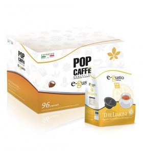 POP CAFFE EGUSTO THE LIMONE Cartone 96 Capsule 6 Astucci da 16 compatibili Dolce Gusto