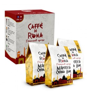 CAFFE DI ROMA DOLCE GUSTO MINERVA Cartone 48 Pz. 3 Sacchetti da 16 capsule