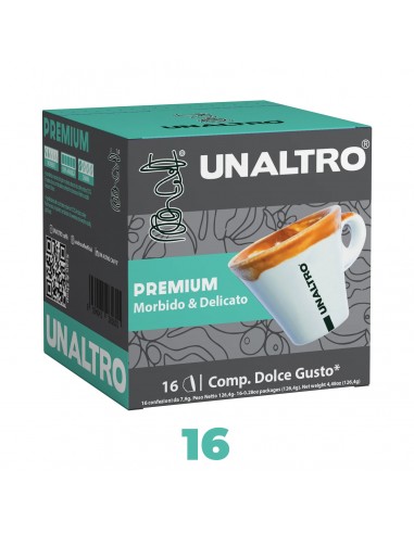 UNALTRO CAFFE DOLCE GUSTO PREMIUM - ASTUCCIO 16 Capsule Autoprotette