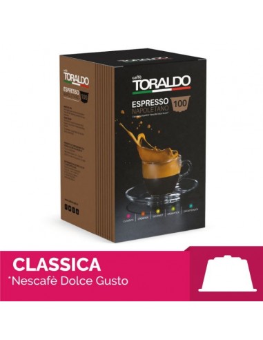 CAFFE TORALDO DOLCE GUSTO CLASSICA - CARTONE 50 CAPSULE INCARTATE SINGOLARMENTE