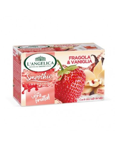 L'ANGELICA SMOOTHIE INFUSION FRAGOLA & VANIGLIA - ASTUCCIO 15 Filtri con vera Frutta