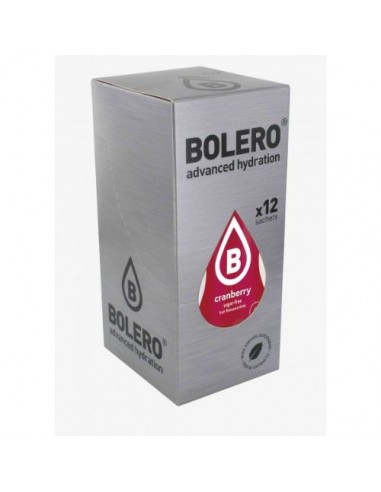 BOLERO DRINK CRANBERRY - BOX 12 Bustine da 9 Grammi al Mirtillo Rosso