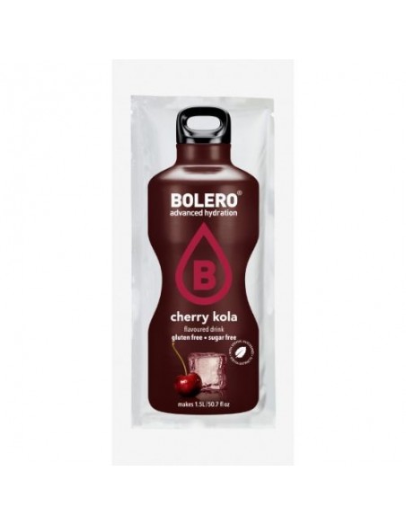 BOLERO DRINK CHERRY KOLA - BOX 12 Bustine da 9 Grammi alla Cola alla Ciliegia