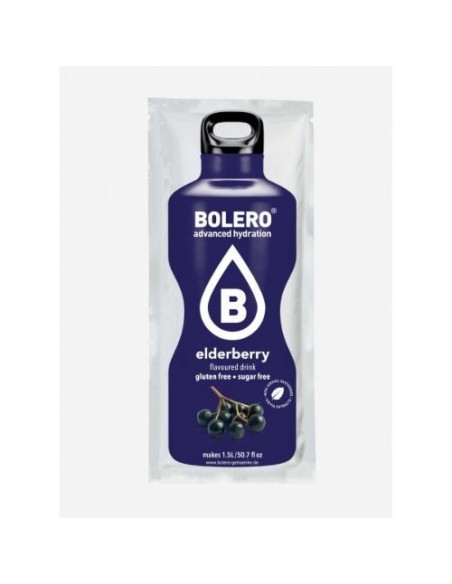 BOLERO DRINK  ELDERBERRY - BOX 12 Bustine da 9 Grammi al Sambuco