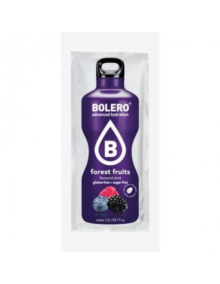 BOLERO DRINK FOREST FRUITS - BOX 12 Bustine da 9 Grammi ai Frutti di Bosco