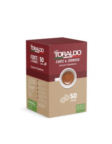 CAFFE TORALDO Cialda FORTE E CREMOSO - CARTONE 50 Cialde diametro 44