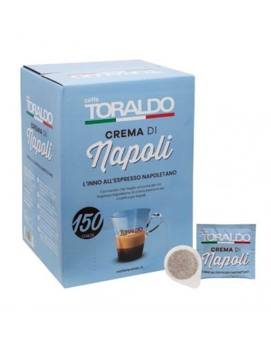 CAFFE TORALDO CIALDA CREMA DI NAPOLI - CARTONER 150 Cialde diametro 44