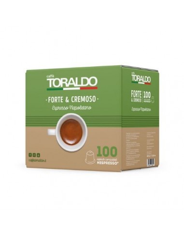 CAFFE TORALDO NESPRESSO FORTE E CREMOSO - CARTONE da 100 Capsule