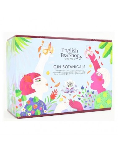 ENGLISH TEA GIN BOTANICALS BIO - Confezione Eco-box 12 piramidi singole 24 g