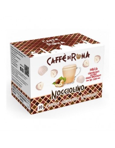 CAFFE di ROMA NESPRESSO NOCCIOLINO - ASTUCCIO da 10 capsule Compatibili