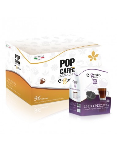 POP CAFFE EGUSTO MOCACCINO - Cartone 96 Capsule 6 Astucci da 16 compatibili Dolce Gusto