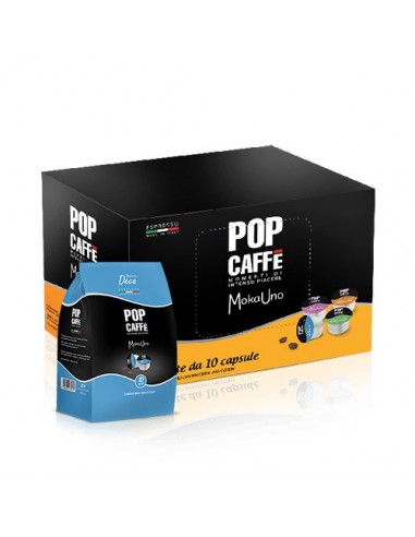 POP CAFFE MOKAUNO DECA - Master 100 capsule in sacchetti da 10