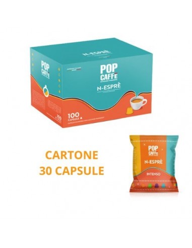 POP CAFFE NESPRESSO N-ESPRE' INTENSO - CARTONE 30 CAPSULE