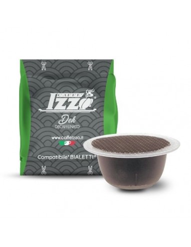 CAFFE IZZO BIALETTI ALLUMINIO DECAFFEINATO - CARTONE 100 CAPSULE COMPATIBILI