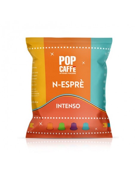 POP CAFFE NESPRESSO N-ESPRE' INTENSO - Cartone 100 capsule