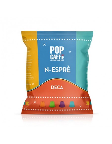 POP CAFFE NESPRESSO N-ESPRE' DECAFFEINATO - Cartone 100 capsule